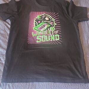 Black Graphic Kids T-Shirt